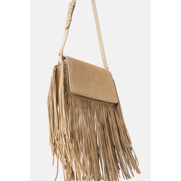 Zara Bags Zara Suede Fringe Crossbody Poshmark
